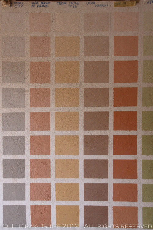 Ochre Conservatory Colour Chart 2 © J Horak-Druiff 21012