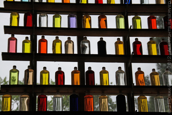 Saturday Snapshot coloured bottles © J Horak-Druiff 2012