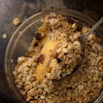 Persimmon and cranberry crisp – and a workshop!
