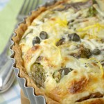 Asparagus, anchovy, lemon and caper quiche – and a book giveaway