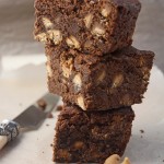 Chocolate peanut butter chip brownies