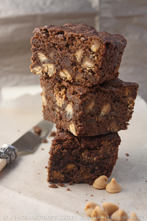 Chocolate peanut butter chip brownies © J Horak-Druiff 2011