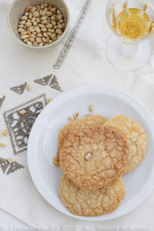 Orange pine nut cookies title © J Horak-Druiff 2012