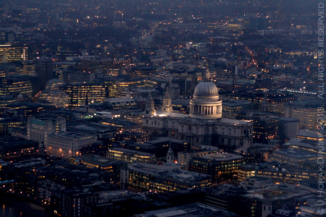 View from The Shard St Pauls © J Horak-Druiff 2013