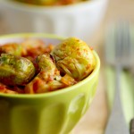 Sautéed Brussels sprouts with Nduja and preserved lemon