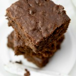 Decadent mint chocolate chip brownies