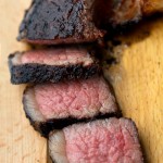 Bone-in rib-eye steak sous vide with a pepper sauce