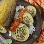 Kousa mahshi (Lebanese stuffed courgettes)