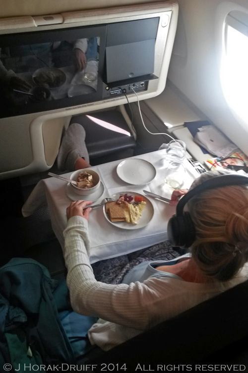 Singapore Airlines Business Class Table 