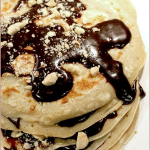 Mexican chocolate & hazelnut crepe stack