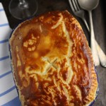 Cheesy chicken leek and tarragon pot-pie