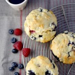 Very berry white chocolate chunk muffins