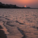 DubaiPalmBeachSunset