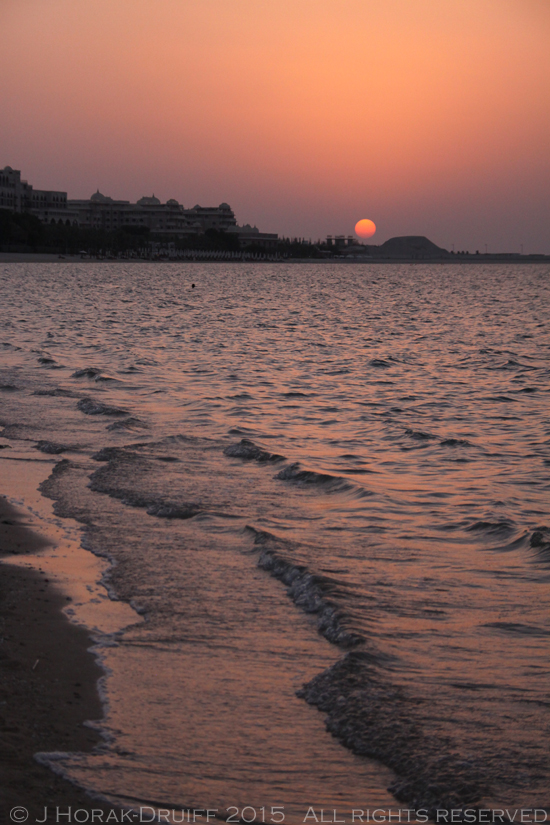 DubaiPalmBeachSunset