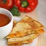 Smoky cheese, pepper & chipotle Mexican quesadillas
