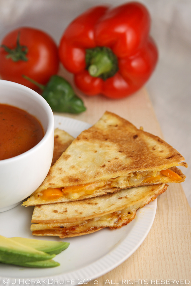 Easy cheesy spicy chipotle quesadillas