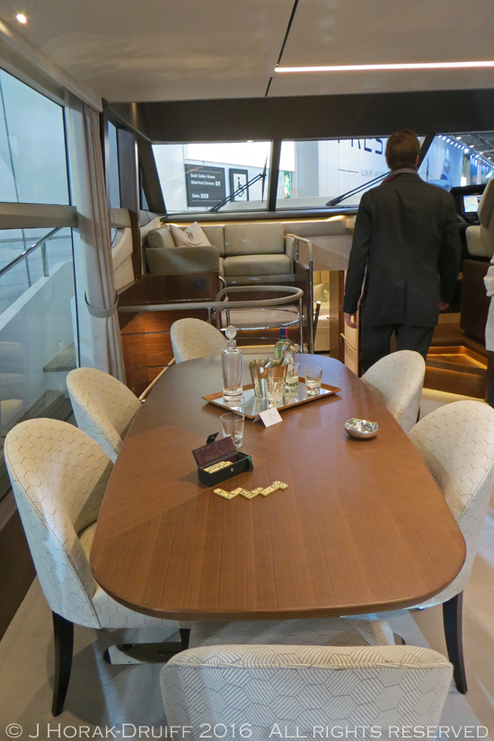 London-Boat-Show-Princess75-DiningArea