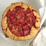 Rhubarb and strawberry galettes