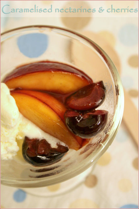 Caramelised-nectarines-cherries