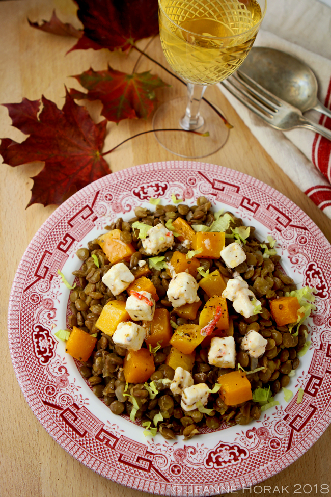 Lentil-squash-feta-Casserole