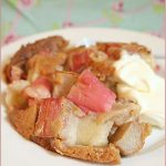 Rhubarb and ginger clafoutis