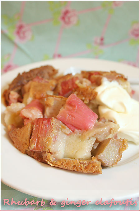 Rhubarb-ginger-clafoutis