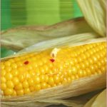 Roasted corn with lime & chilli butter