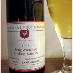 Riesling (Bert Simon 1994 Serrig Wurtzberg Riesling Kabinett)