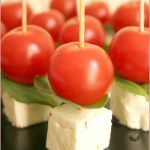 Tomato-basil-feta-skewers