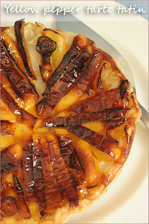 Yellow-pepper-tarte-tatin