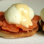 Smoked salmon eggs Benedict for an anniversary breakfast