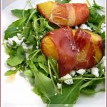 Roasted nectarines in Prosciutto – a summery starter