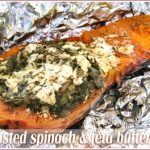 Roasted butternut on the barbecue stuffed with spinach & feta for WTSIM#8