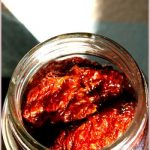 Slow roasted tomatoes in olive oil