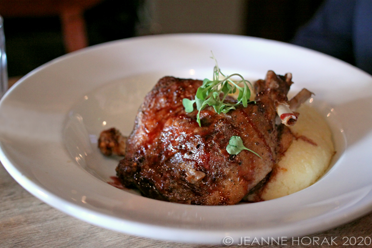 Confit duck with truffled mash