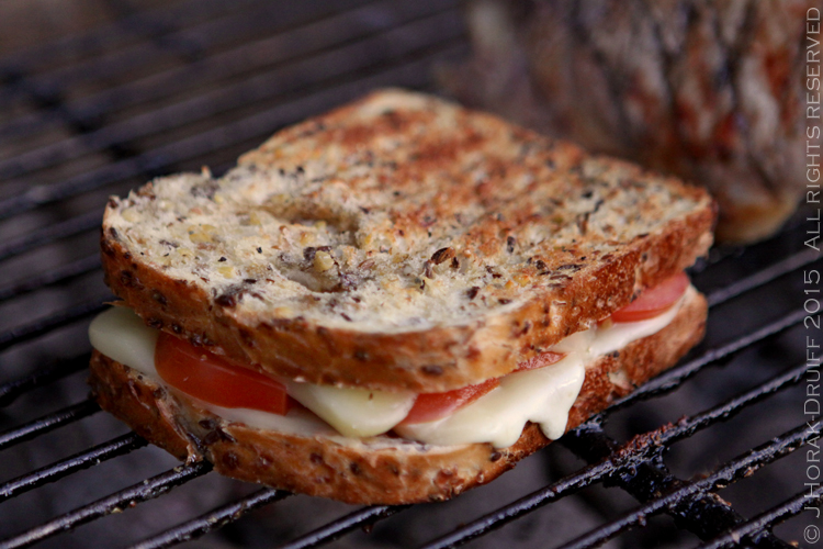 Sandwich on the barbecue