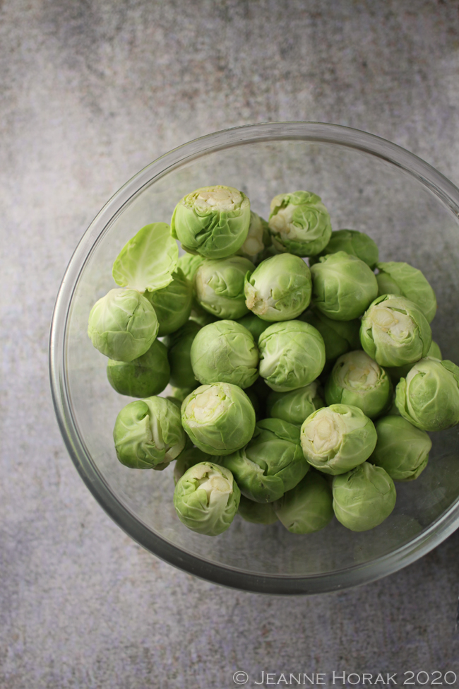 Raw Brussels sprouts