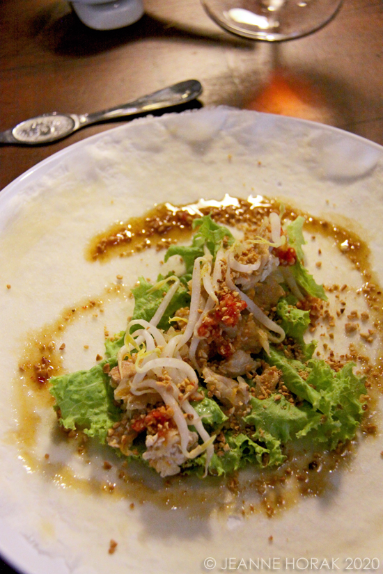 Popiah unrolled