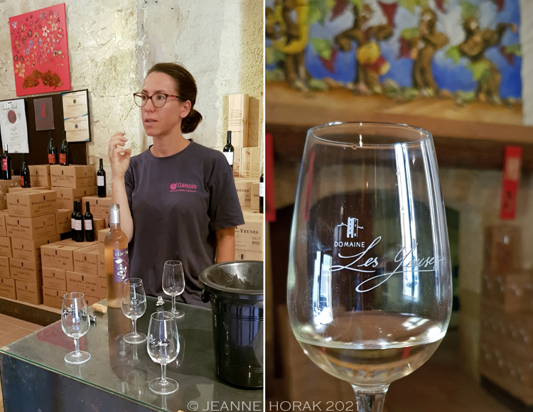 Les Yeuses wine tasting