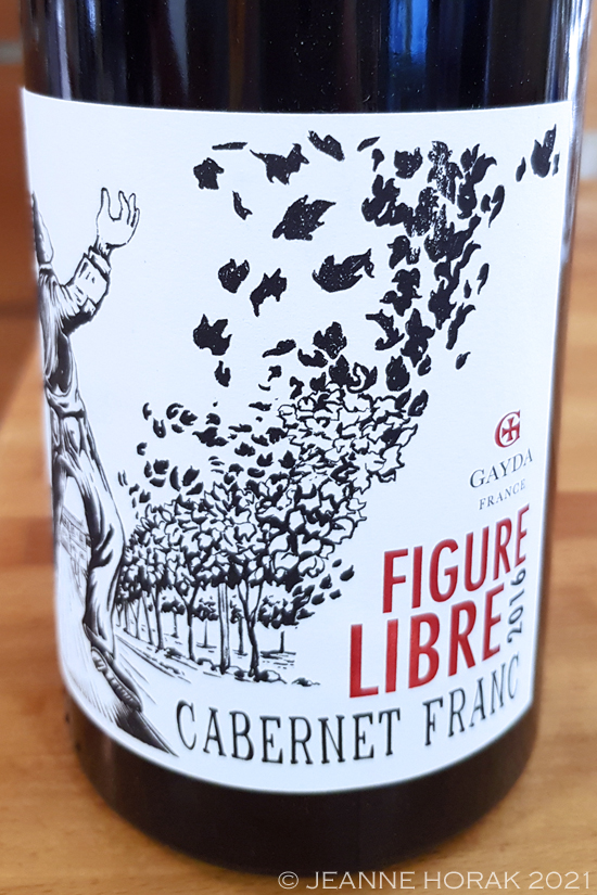 Domaune Gayda Figure Libre wine label