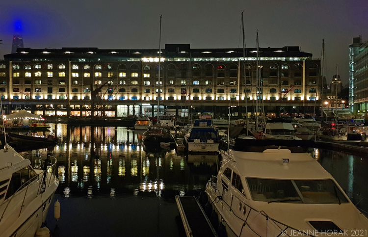 St Katherine Docks by night